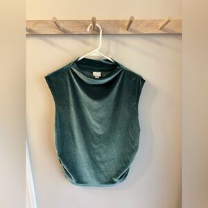 Elegant Green Sleeveless Top
